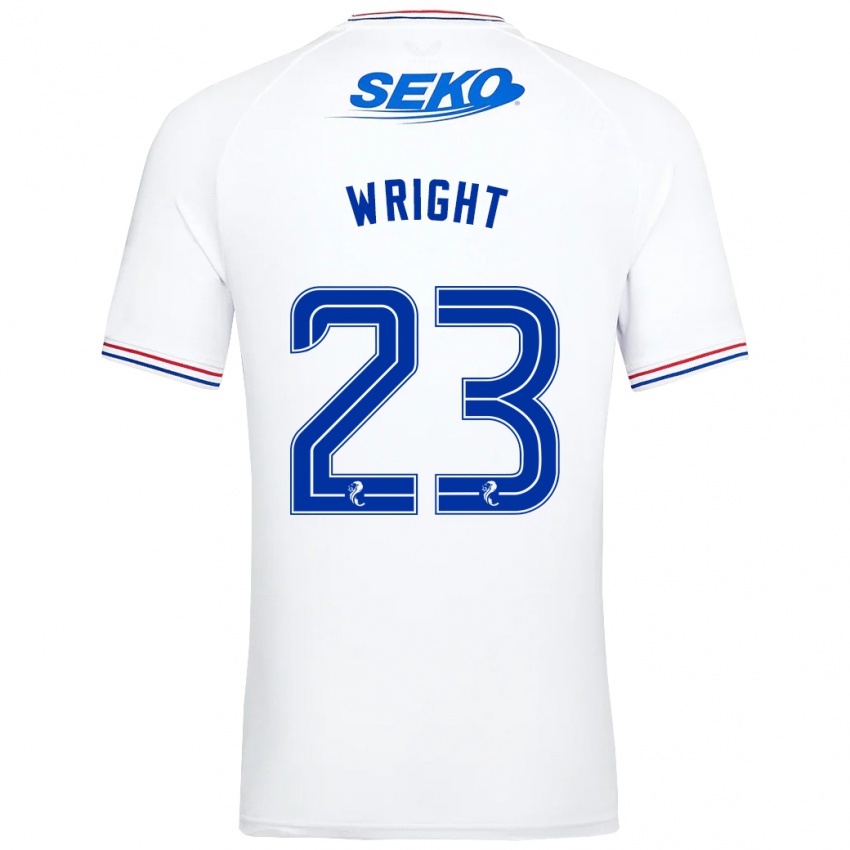Niño Camiseta Scott Wright #23 Blanco 2ª Equipación 2023/24 La Camisa