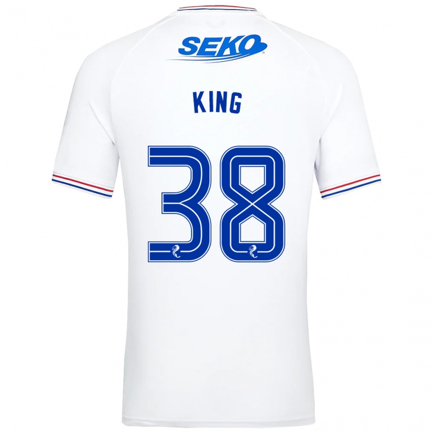 Niño Camiseta Leon King #38 Blanco 2ª Equipación 2023/24 La Camisa