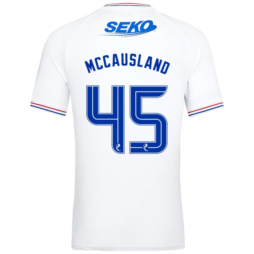 Niño Camiseta Ross Mccausland #45 Blanco 2ª Equipación 2023/24 La Camisa