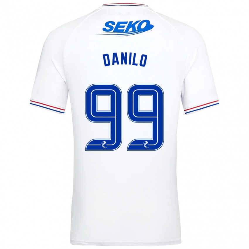 Niño Camiseta Danilo #99 Blanco 2ª Equipación 2023/24 La Camisa