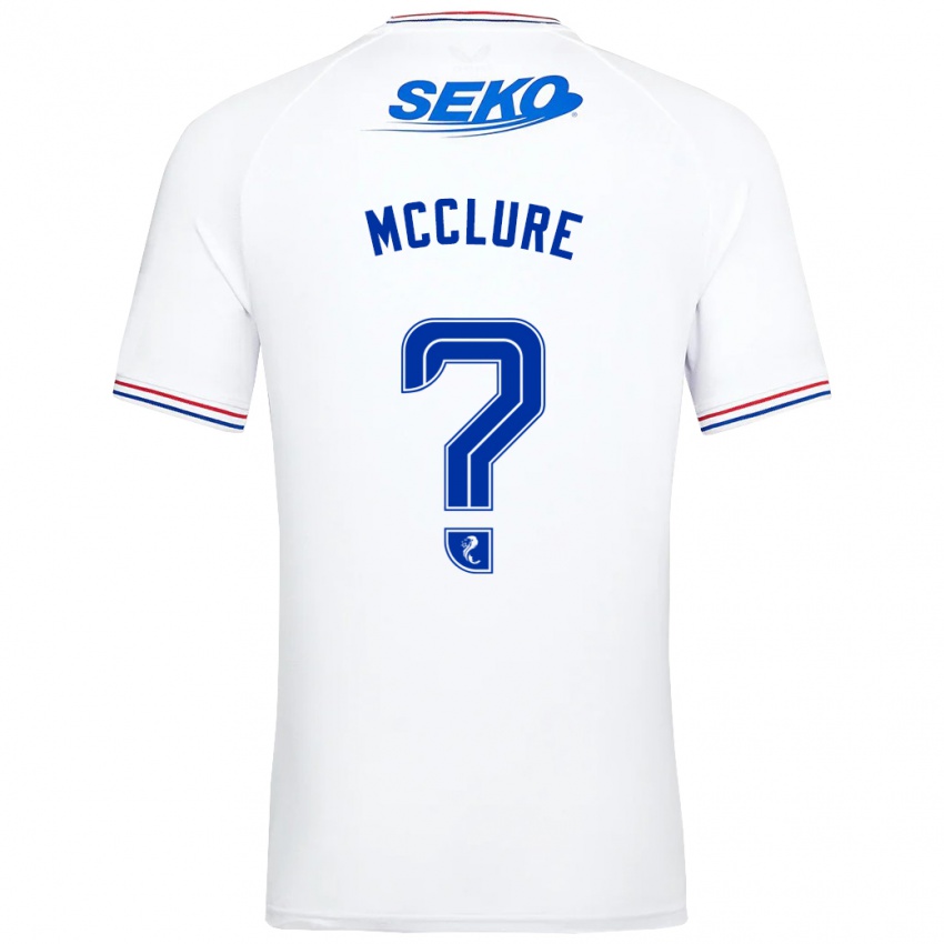 Niño Camiseta Blaine Mcclure #0 Blanco 2ª Equipación 2023/24 La Camisa