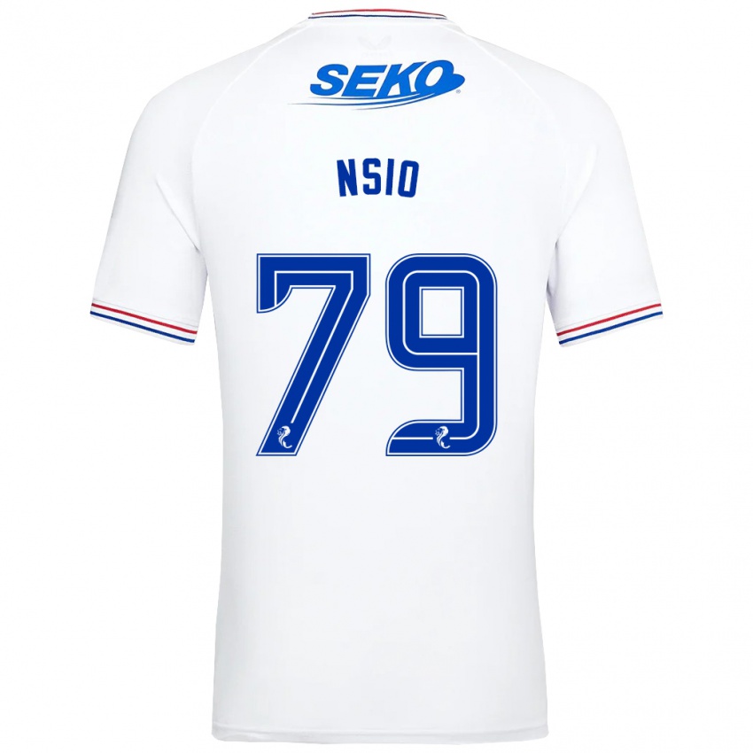 Niño Camiseta Paul Nsio #79 Blanco 2ª Equipación 2023/24 La Camisa