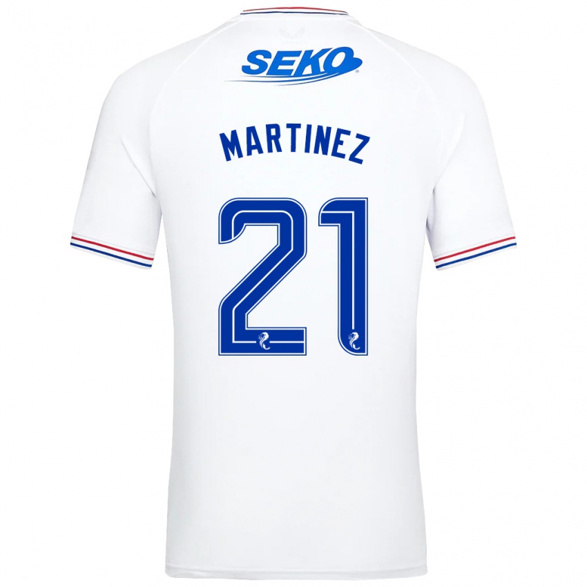 Niño Camiseta Lisa Martinez #21 Blanco 2ª Equipación 2023/24 La Camisa