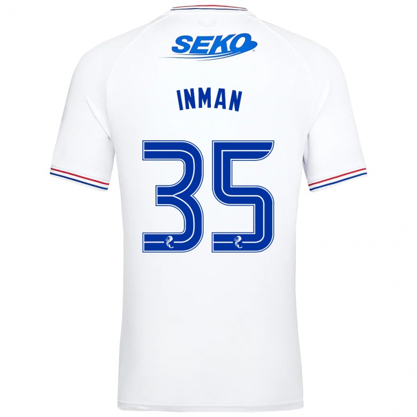 Niño Camiseta Lucy Inman #35 Blanco 2ª Equipación 2023/24 La Camisa