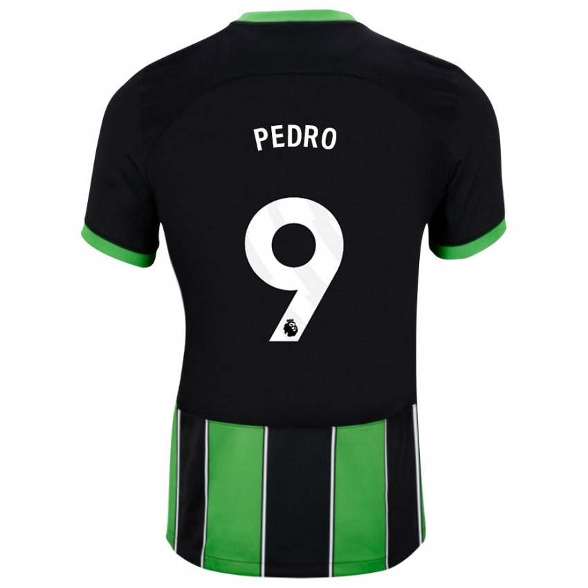 Niño Camiseta João Pedro #9 Verde Negro 2ª Equipación 2023/24 La Camisa
