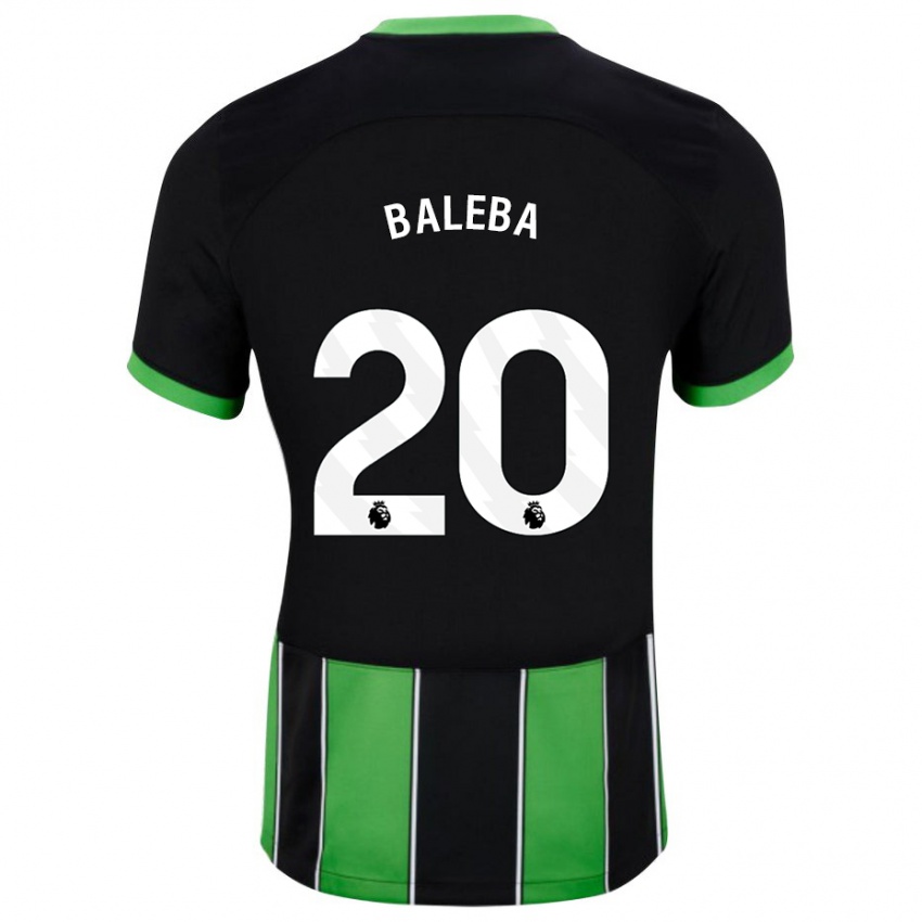 Niño Camiseta Carlos Baleba #20 Verde Negro 2ª Equipación 2023/24 La Camisa