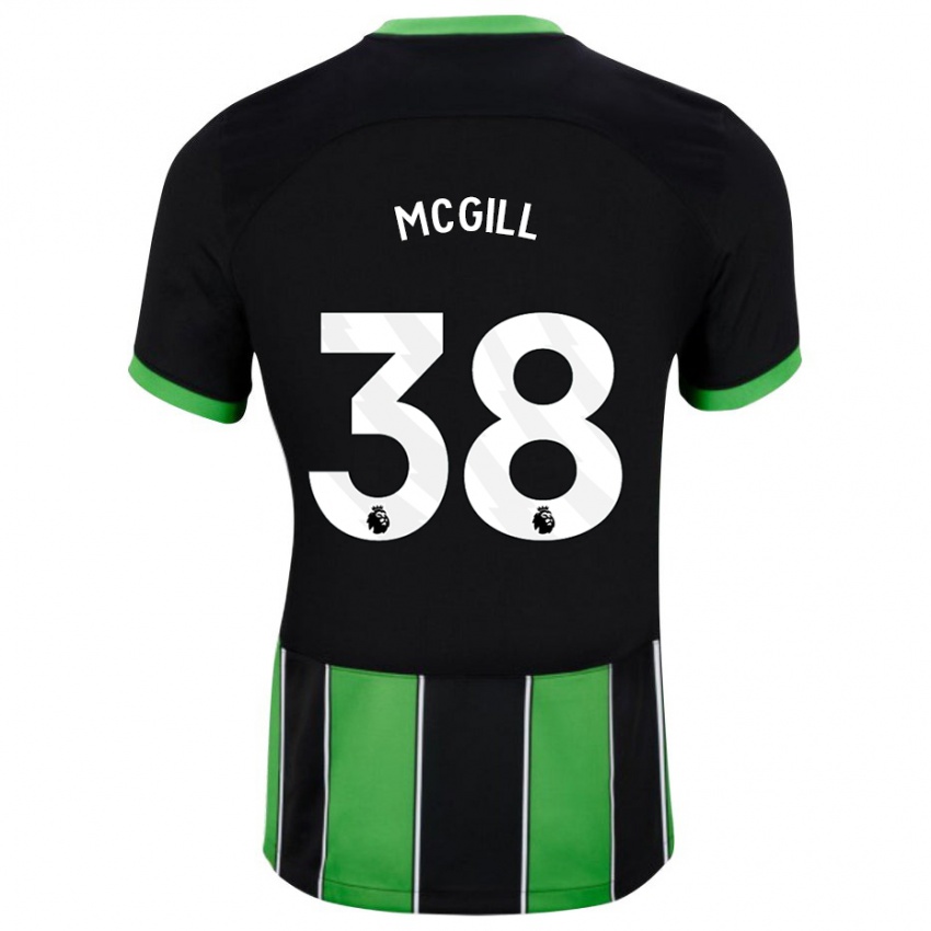 Niño Camiseta Tom Mcgill #38 Verde Negro 2ª Equipación 2023/24 La Camisa