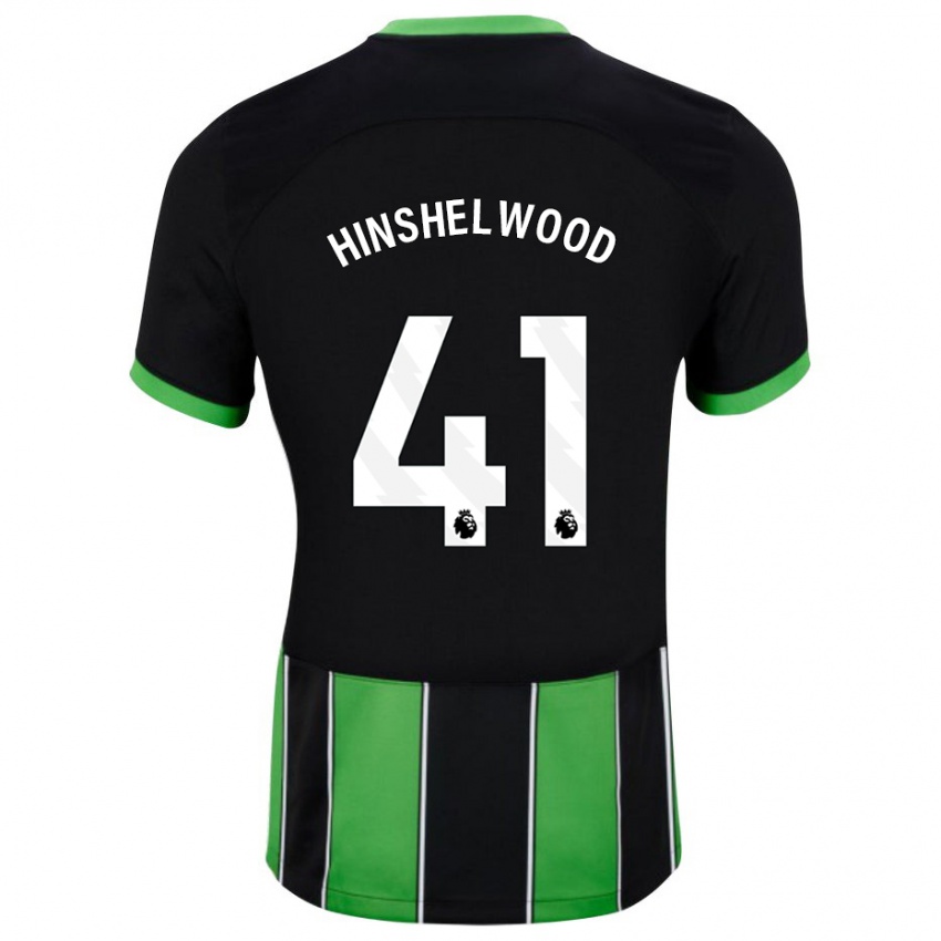 Niño Camiseta Jack Hinshelwood #41 Verde Negro 2ª Equipación 2023/24 La Camisa