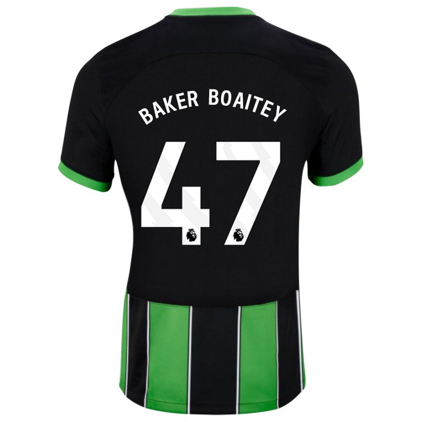 Niño Camiseta Benicio Baker-Boaitey #47 Verde Negro 2ª Equipación 2023/24 La Camisa