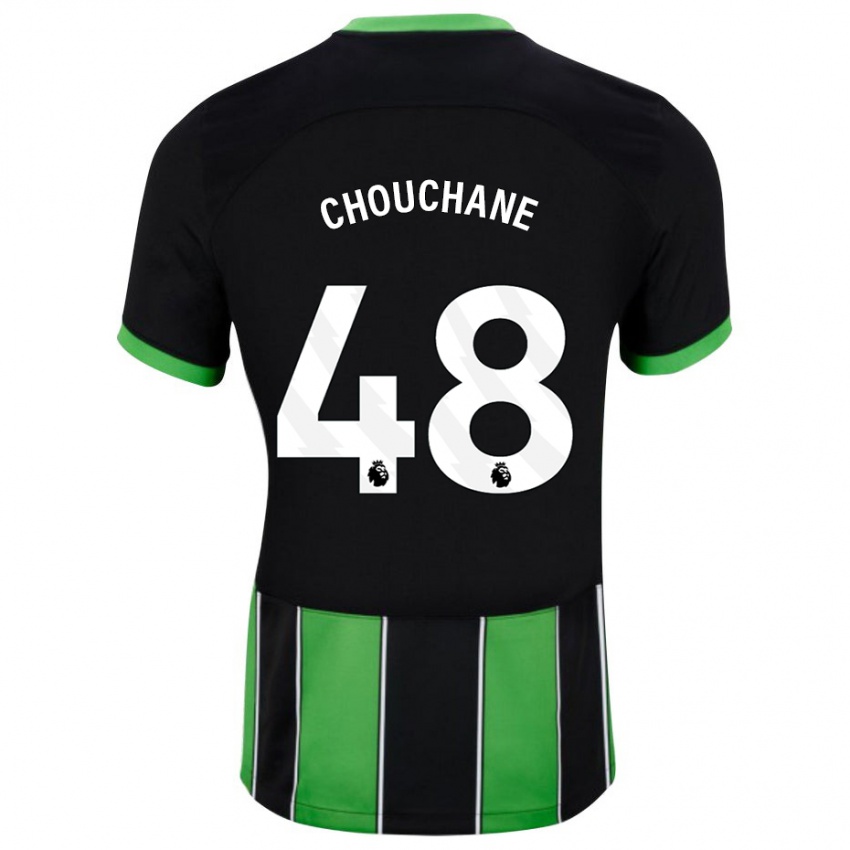 Niño Camiseta Samy Chouchane #48 Verde Negro 2ª Equipación 2023/24 La Camisa