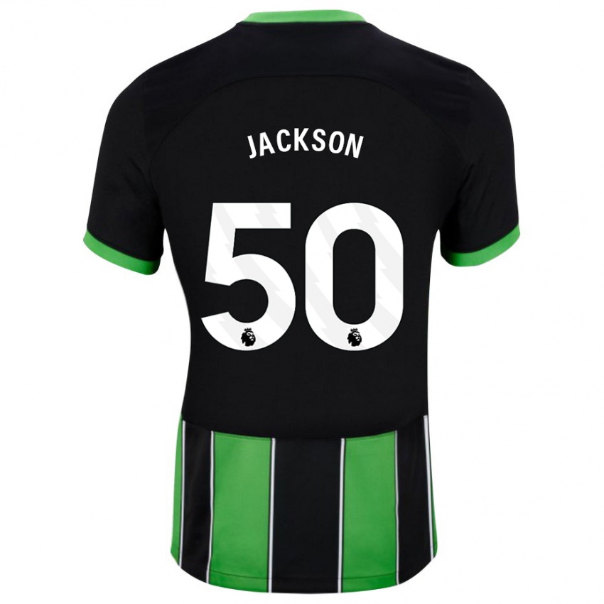 Niño Camiseta Ben Jackson #50 Verde Negro 2ª Equipación 2023/24 La Camisa