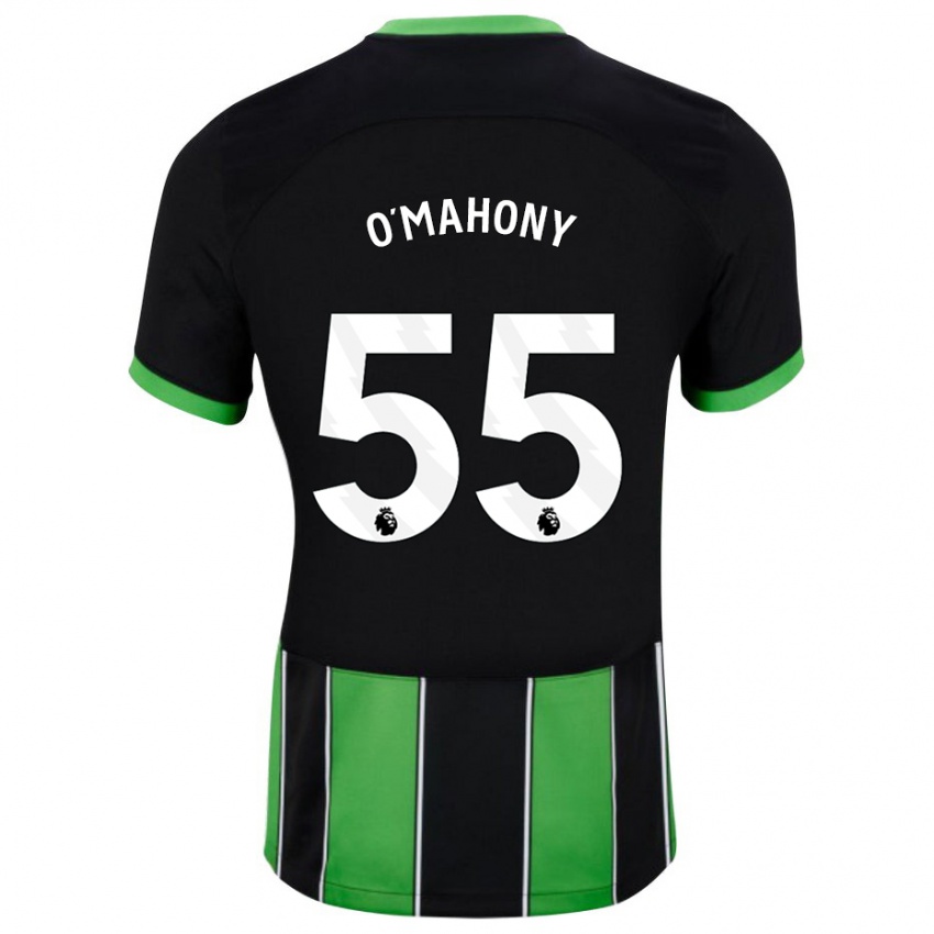 Niño Camiseta Mark O'mahony #55 Verde Negro 2ª Equipación 2023/24 La Camisa