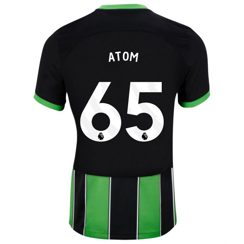 Niño Camiseta Noel Atom #65 Verde Negro 2ª Equipación 2023/24 La Camisa
