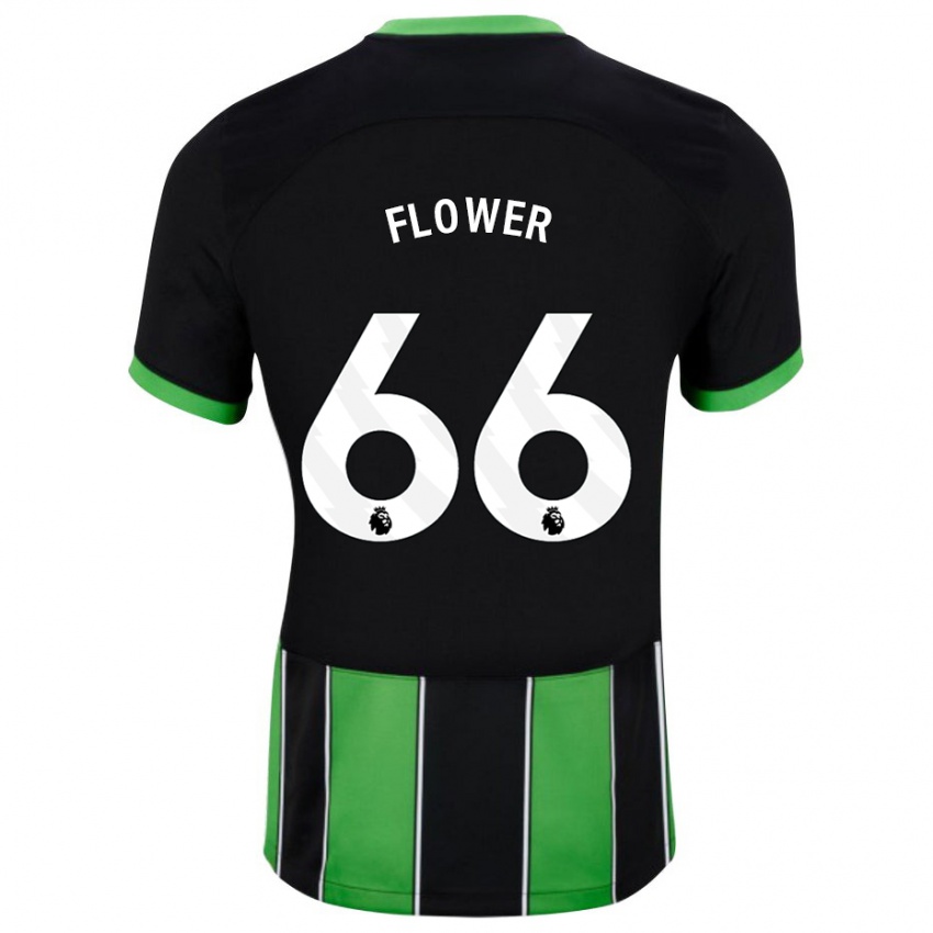 Niño Camiseta Louis Flower #66 Verde Negro 2ª Equipación 2023/24 La Camisa