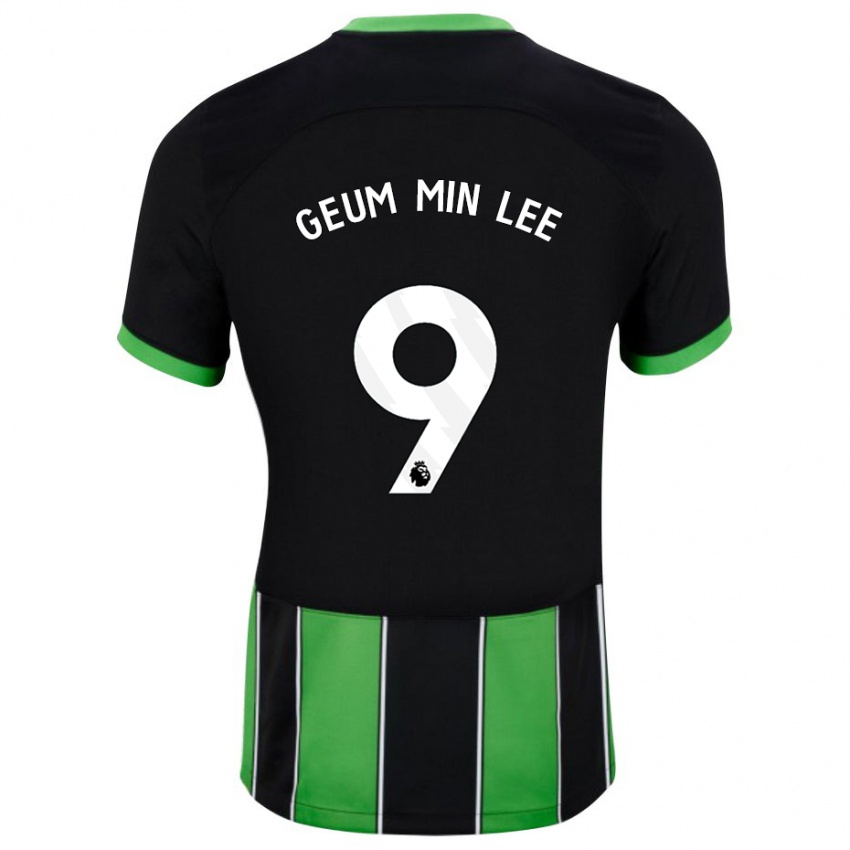 Niño Camiseta Lee Geum-Min #9 Verde Negro 2ª Equipación 2023/24 La Camisa