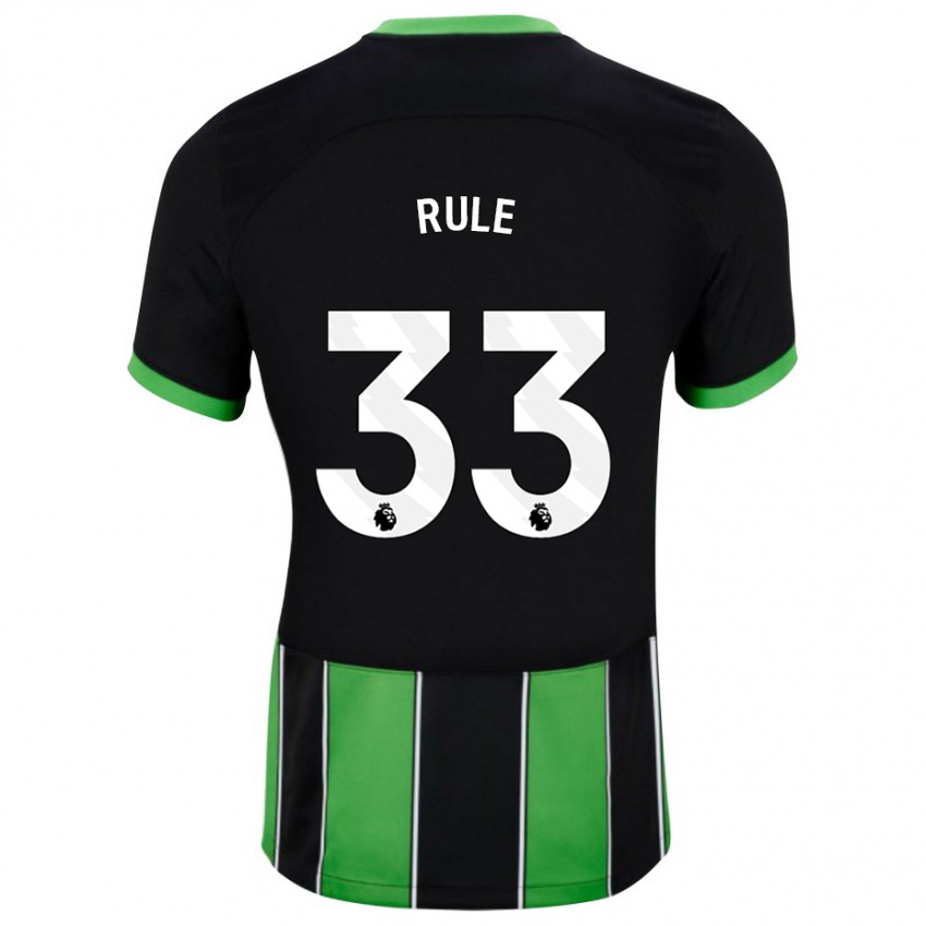 Niño Camiseta Charlize Jayde Rule #33 Verde Negro 2ª Equipación 2023/24 La Camisa