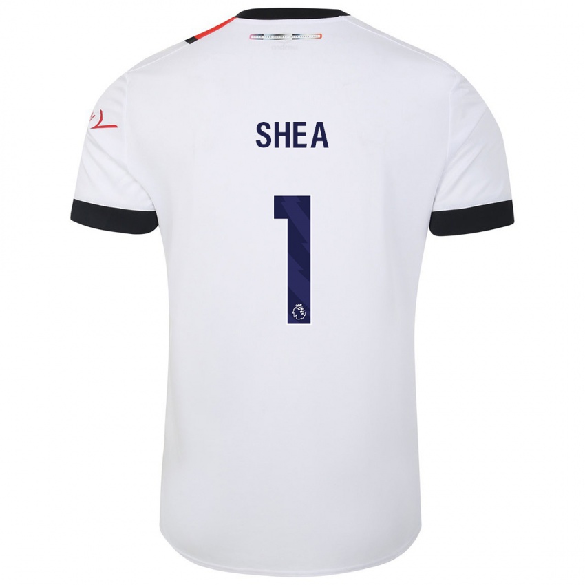 Niño Camiseta James Shea #1 Blanco 2ª Equipación 2023/24 La Camisa