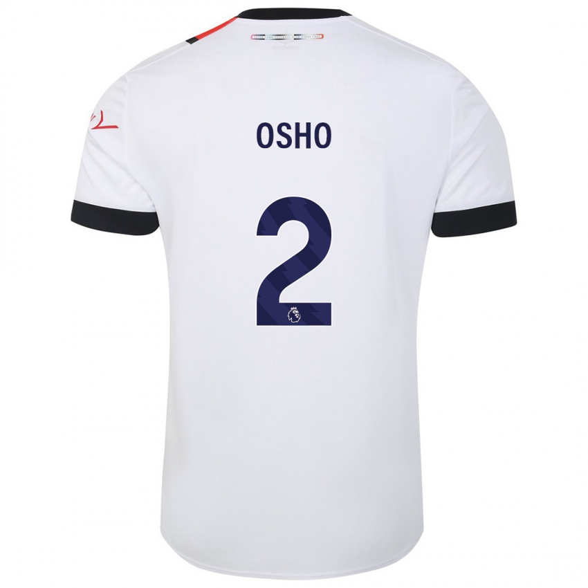 Niño Camiseta Gabriel Osho #2 Blanco 2ª Equipación 2023/24 La Camisa
