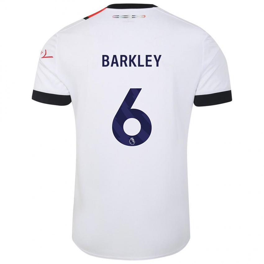 Niño Camiseta Ross Barkley #6 Blanco 2ª Equipación 2023/24 La Camisa