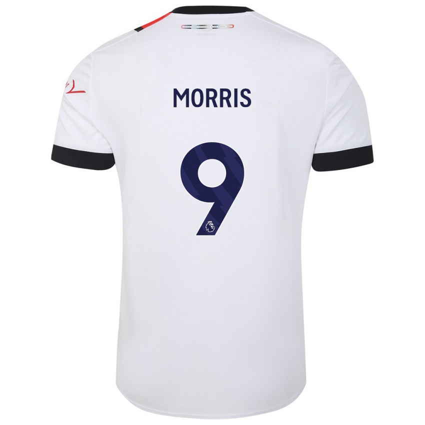 Niño Camiseta Carlton Morris #9 Blanco 2ª Equipación 2023/24 La Camisa