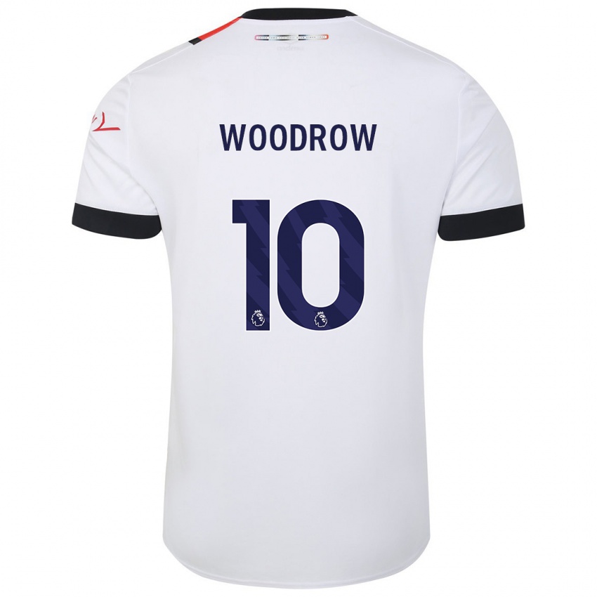 Niño Camiseta Cauley Woodrow #10 Blanco 2ª Equipación 2023/24 La Camisa