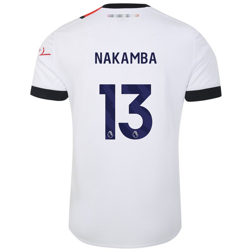 Niño Camiseta Marvelous Nakamba #13 Blanco 2ª Equipación 2023/24 La Camisa