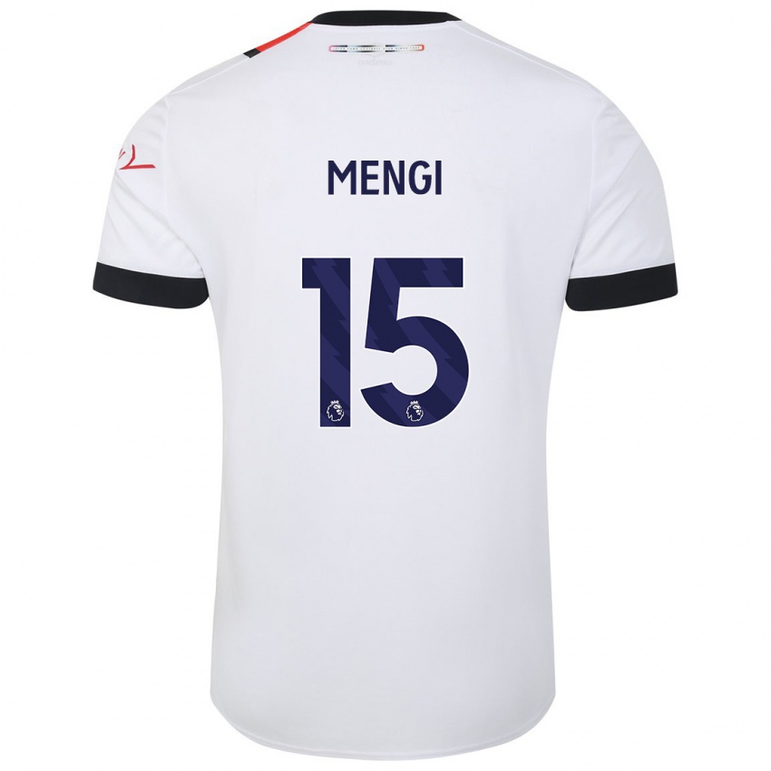 Niño Camiseta Teden Mengi #15 Blanco 2ª Equipación 2023/24 La Camisa