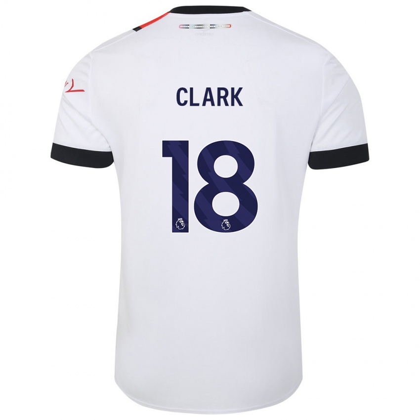 Niño Camiseta Jordan Clark #18 Blanco 2ª Equipación 2023/24 La Camisa