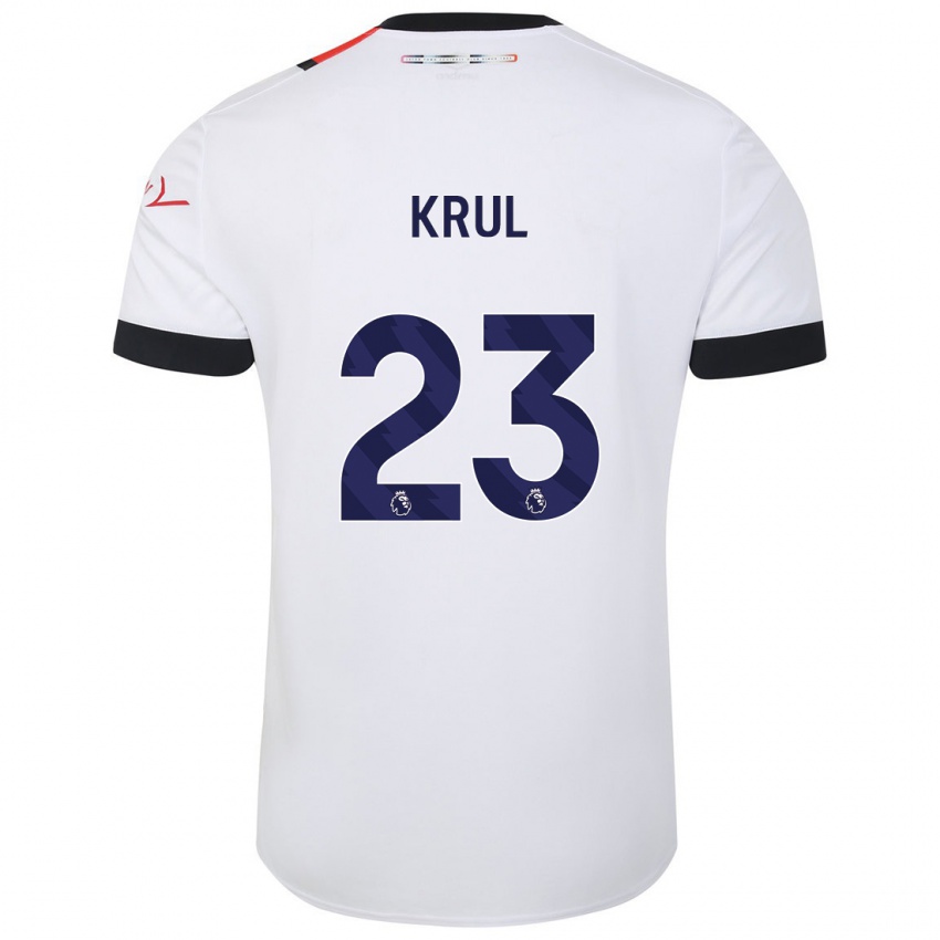 Niño Camiseta Tim Krul #23 Blanco 2ª Equipación 2023/24 La Camisa