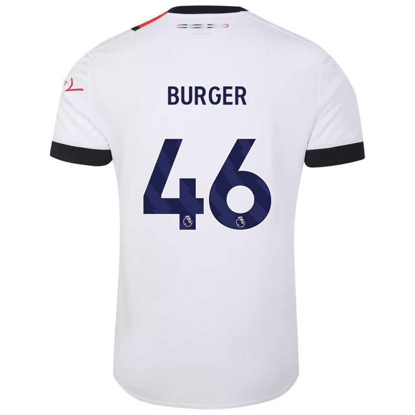 Niño Camiseta Jake Burger #46 Blanco 2ª Equipación 2023/24 La Camisa