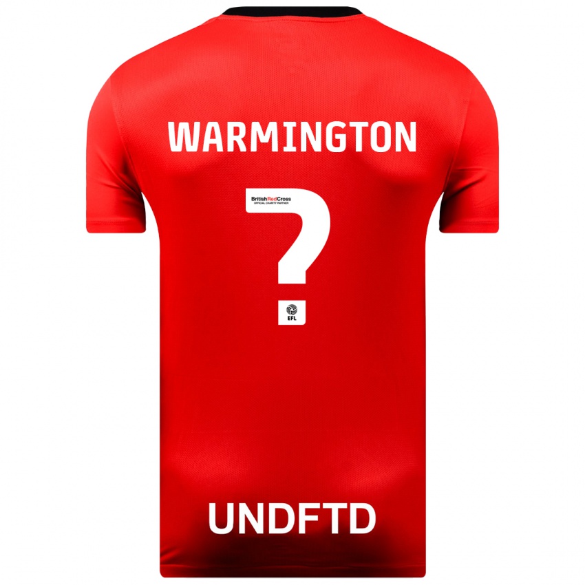 Niño Camiseta Tyrese Warmington #0 Rojo 2ª Equipación 2023/24 La Camisa
