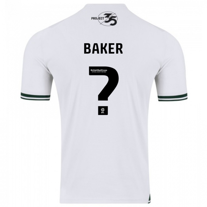 Niño Camiseta Zak Baker #0 Blanco 2ª Equipación 2023/24 La Camisa