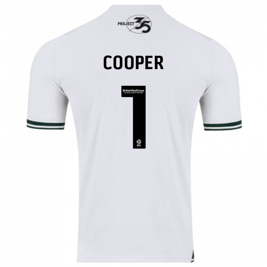 Niño Camiseta Michael Cooper #1 Blanco 2ª Equipación 2023/24 La Camisa