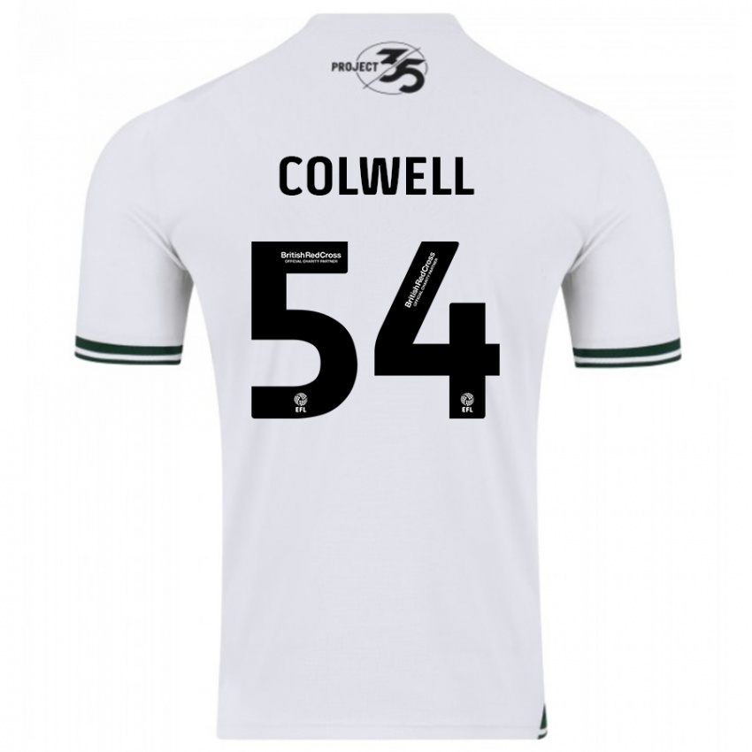 Niño Camiseta Lewis Colwell #54 Blanco 2ª Equipación 2023/24 La Camisa
