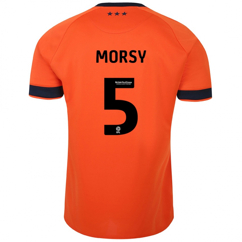 Niño Camiseta Samy Morsy #5 Naranja 2ª Equipación 2023/24 La Camisa