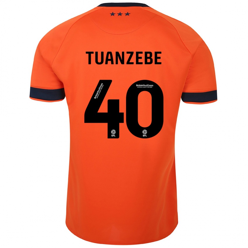 Niño Camiseta Axel Tuanzebe #40 Naranja 2ª Equipación 2023/24 La Camisa