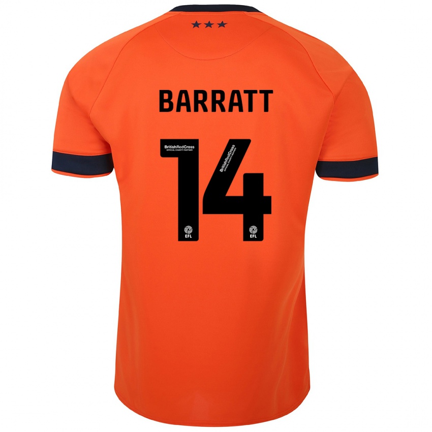 Niño Camiseta Zoe Barratt #14 Naranja 2ª Equipación 2023/24 La Camisa