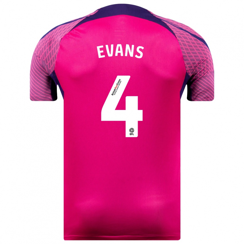 Niño Camiseta Corry Evans #4 Morado 2ª Equipación 2023/24 La Camisa