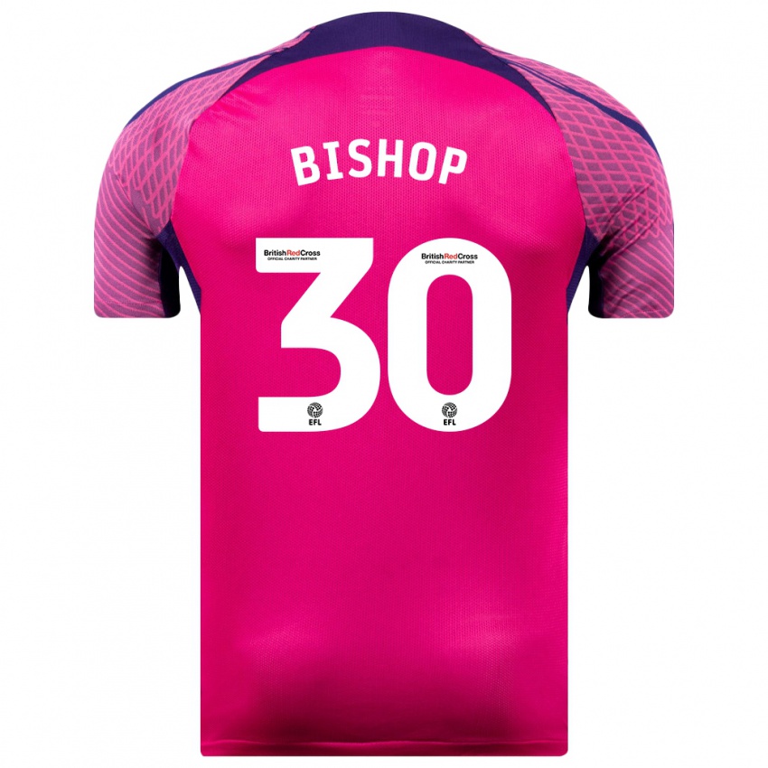 Niño Camiseta Nathan Bishop #30 Morado 2ª Equipación 2023/24 La Camisa