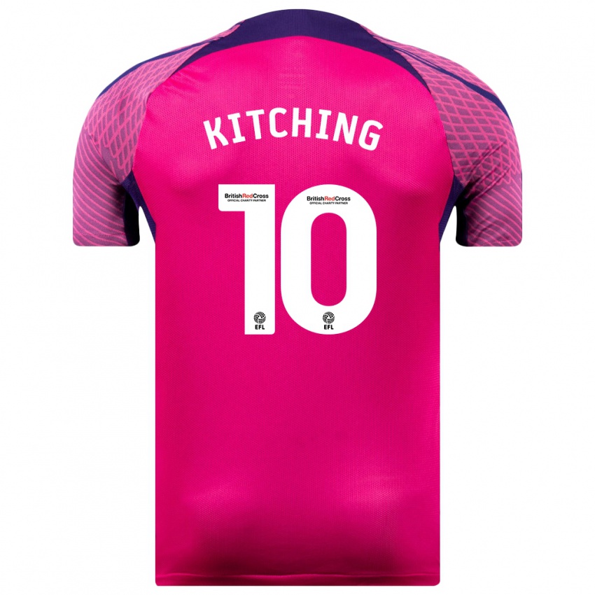 Niño Camiseta Katie Kitching #10 Morado 2ª Equipación 2023/24 La Camisa