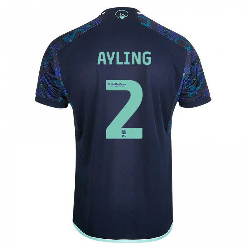 Niño Camiseta Luke Ayling #2 Azul 2ª Equipación 2023/24 La Camisa