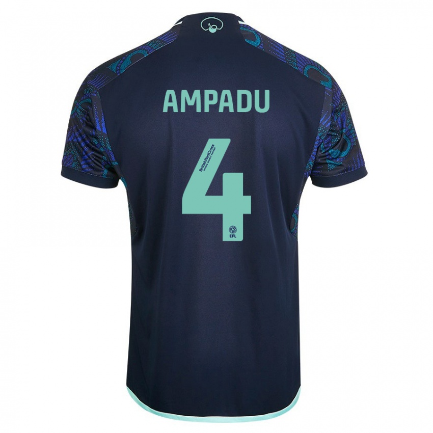 Niño Camiseta Ethan Ampadu #4 Azul 2ª Equipación 2023/24 La Camisa