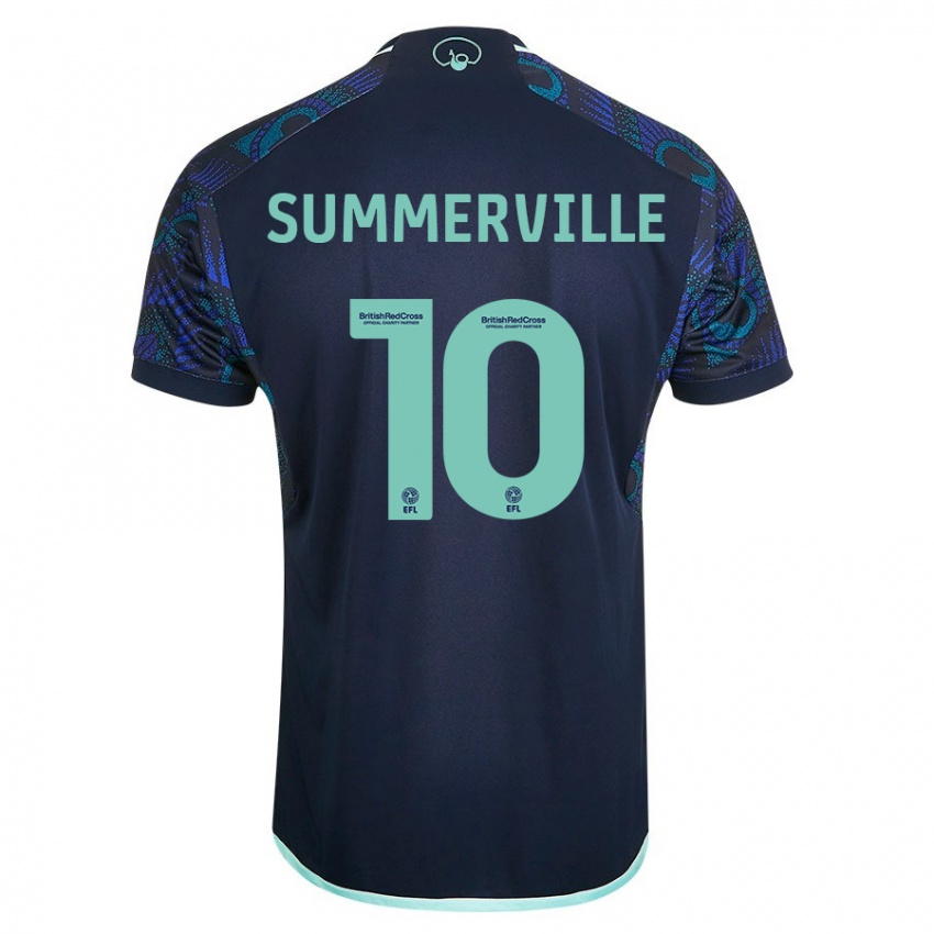 Niño Camiseta Crysencio Summerville #10 Azul 2ª Equipación 2023/24 La Camisa