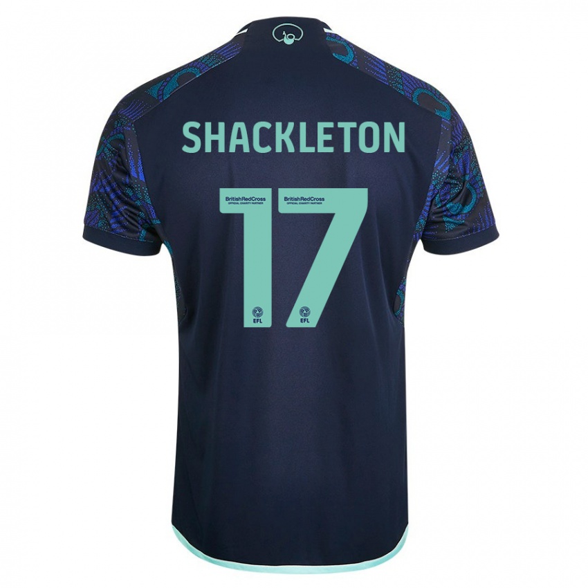 Niño Camiseta Jamie Shackleton #17 Azul 2ª Equipación 2023/24 La Camisa