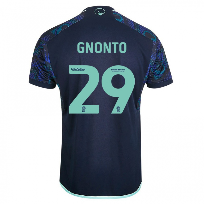 Niño Camiseta Wilfried Gnonto #29 Azul 2ª Equipación 2023/24 La Camisa
