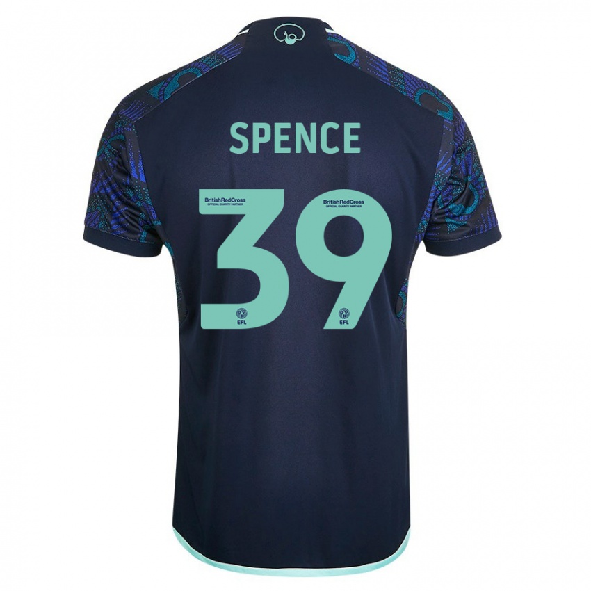 Niño Camiseta Djed Spence #39 Azul 2ª Equipación 2023/24 La Camisa