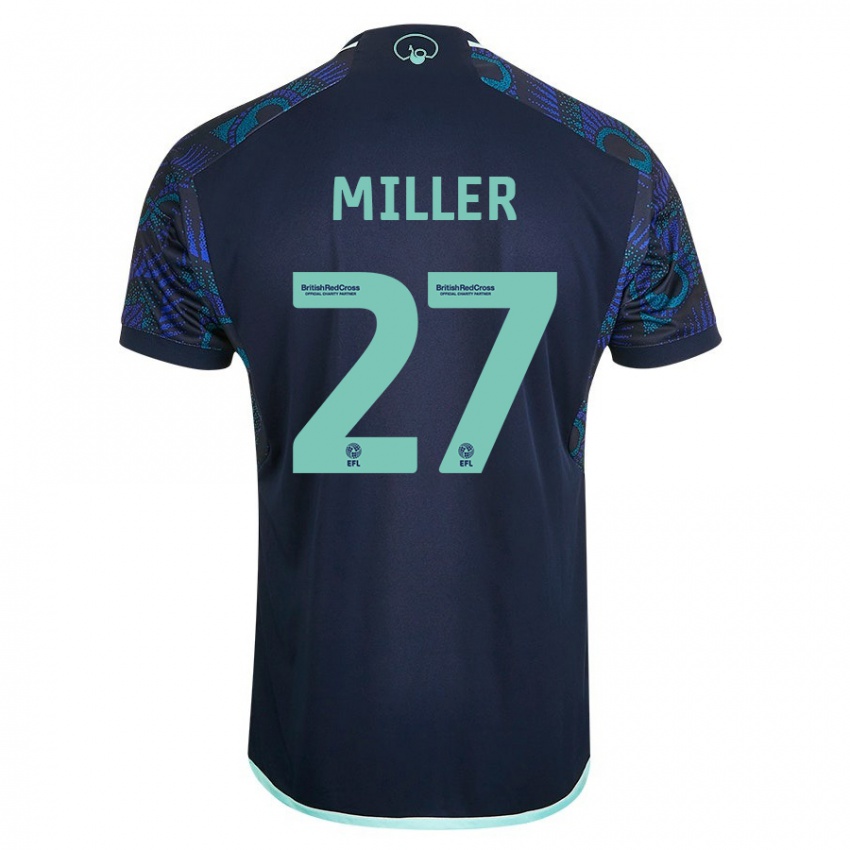 Niño Camiseta Amari Miller #27 Azul 2ª Equipación 2023/24 La Camisa