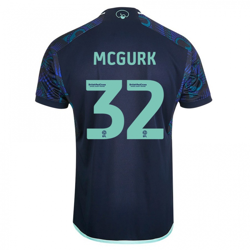 Niño Camiseta Sean Mcgurk #32 Azul 2ª Equipación 2023/24 La Camisa