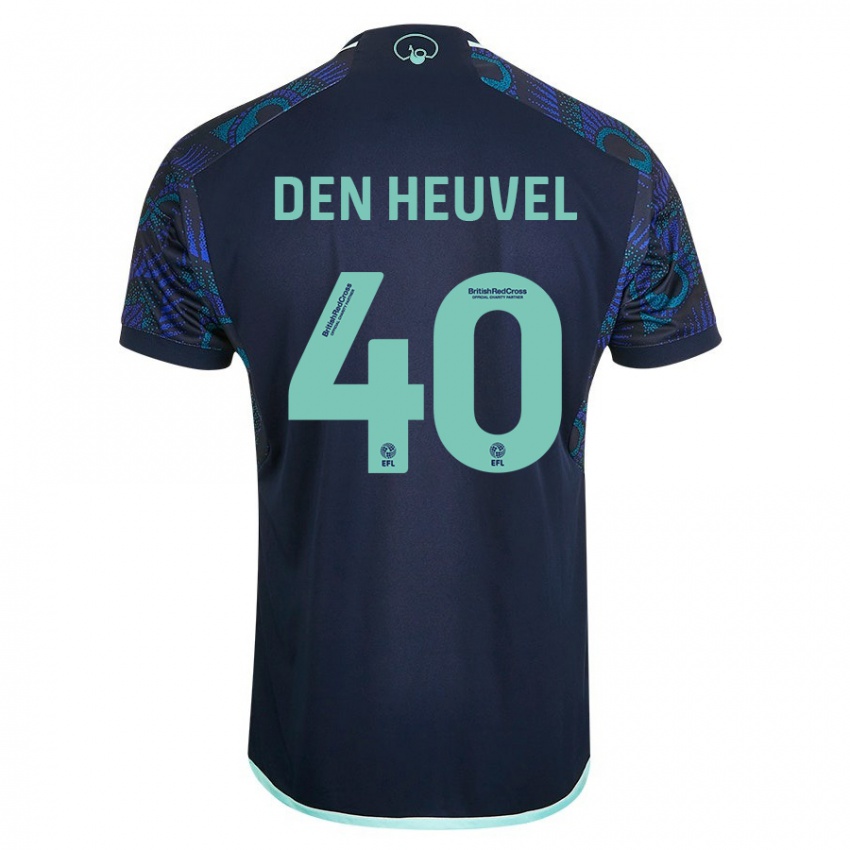 Niño Camiseta Dani Van Den Heuvel #40 Azul 2ª Equipación 2023/24 La Camisa