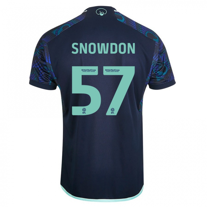 Niño Camiseta Joe Snowdon #57 Azul 2ª Equipación 2023/24 La Camisa